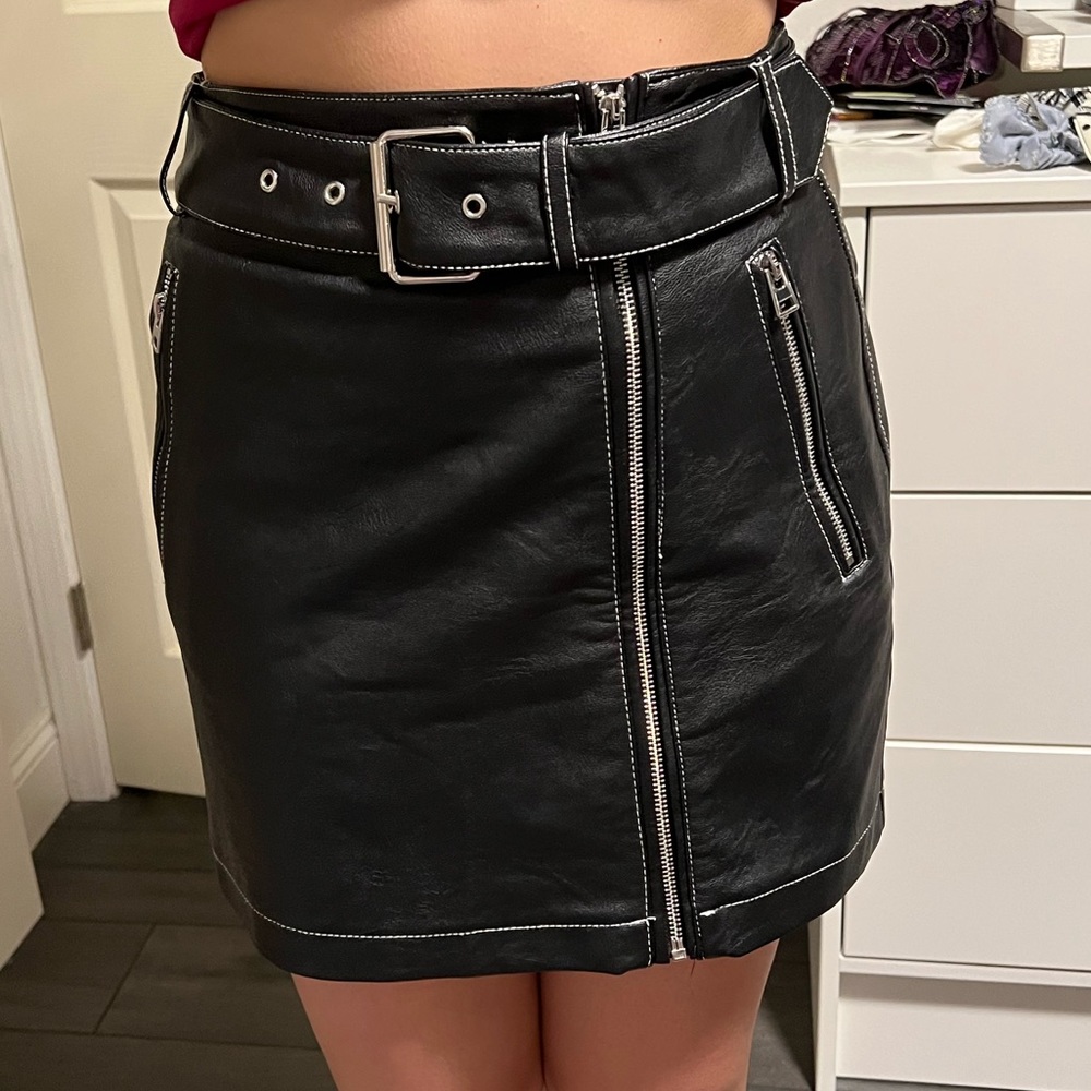 Leather skirt